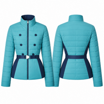 Turquoise and Navy Coat